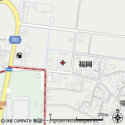山形県酒田市広野福岡457-2周辺の地図