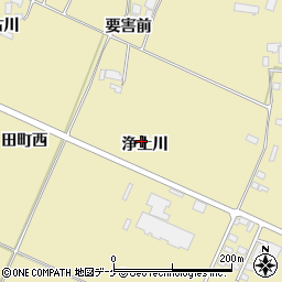 宮城県栗原市栗駒中野浄土川周辺の地図