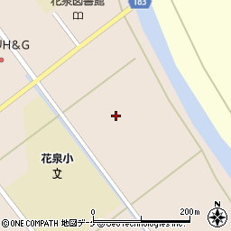 岩手県一関市花泉町涌津（上三ノ町）周辺の地図