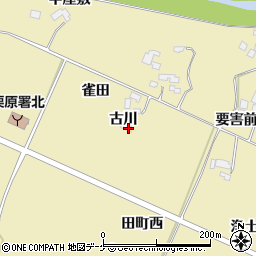 宮城県栗原市栗駒中野古川21周辺の地図