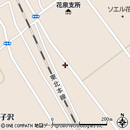 岩手県一関市花泉町涌津道下34周辺の地図