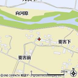 宮城県栗原市栗駒中野要害下周辺の地図