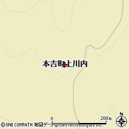 宮城県気仙沼市本吉町上川内周辺の地図