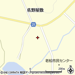 岩手県一関市花泉町老松周辺の地図