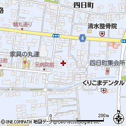 宮城県栗原市栗駒岩ケ崎四日町76-2周辺の地図