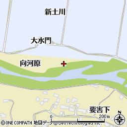 三迫川周辺の地図