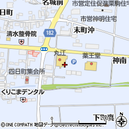 丸江スーパー岩ケ崎店周辺の地図