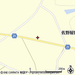 岩手県一関市花泉町老松（佐野屋敷）周辺の地図