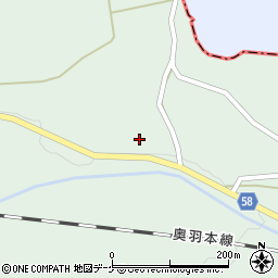 山形県最上郡鮭川村京塚309周辺の地図