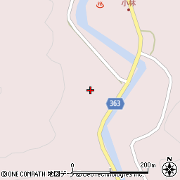 山形県酒田市小林村中周辺の地図
