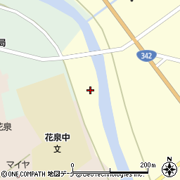 岩手県一関市花泉町老松水沢土手外周辺の地図