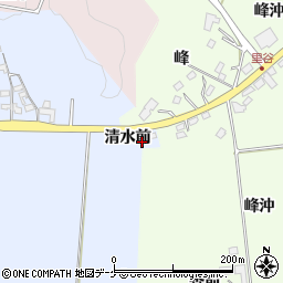 宮城県栗原市栗駒岩ケ崎清水前周辺の地図