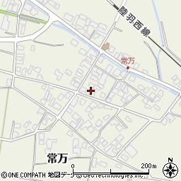 山形県東田川郡庄内町常万常岡周辺の地図