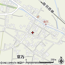 山形県庄内町（東田川郡）常万（常岡）周辺の地図