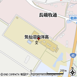 宮城県気仙沼市長磯牧通周辺の地図