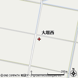 山形県酒田市広野大堰西周辺の地図