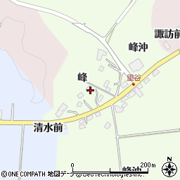 宮城県栗原市栗駒里谷峰周辺の地図