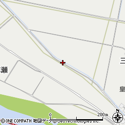 山形県酒田市広野新田車瀬周辺の地図