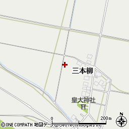 山形県酒田市広野（三本柳）周辺の地図