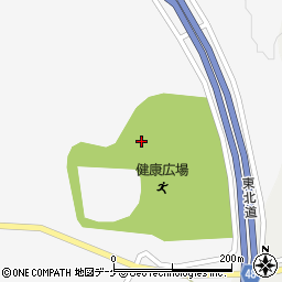 栗原市役所　金成総合支所金成健康広場周辺の地図