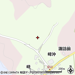 宮城県栗原市栗駒里谷霞ケ沢西方周辺の地図