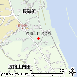 長磯浜自治会館周辺の地図
