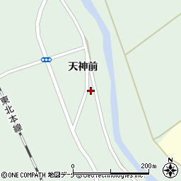 岩手県一関市花泉町花泉天神前22周辺の地図
