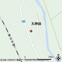 岩手県一関市花泉町花泉天神前19-3周辺の地図