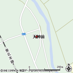岩手県一関市花泉町花泉天神前周辺の地図