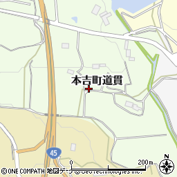 宮城県気仙沼市本吉町道貫周辺の地図