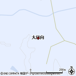 宮城県栗原市栗駒深谷大日向周辺の地図