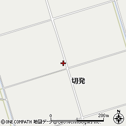 山形県酒田市広野（切発）周辺の地図