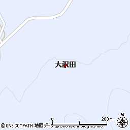 岩手県一関市藤沢町保呂羽（大沢田）周辺の地図