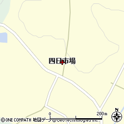 岩手県一関市花泉町老松四日市場周辺の地図
