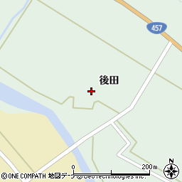 宮城県栗原市栗駒松倉（阿弥陀堂）周辺の地図