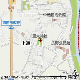 山形県酒田市広野上通131周辺の地図