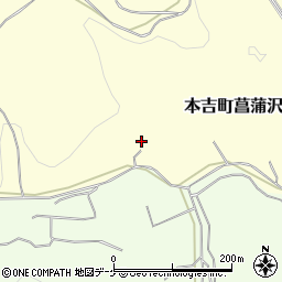 宮城県気仙沼市本吉町菖蒲沢23周辺の地図