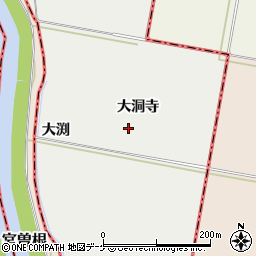 山形県酒田市広野大洞寺周辺の地図