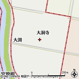 山形県酒田市広野（大洞寺）周辺の地図