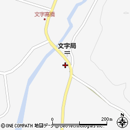 文字局前周辺の地図