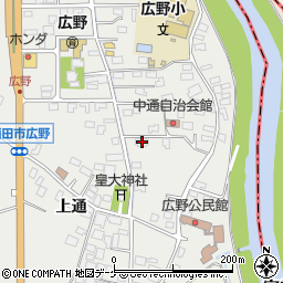 山形県酒田市広野上通1周辺の地図