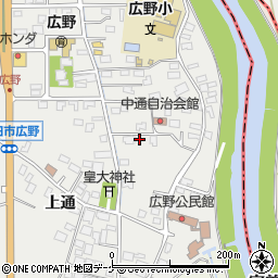 山形県酒田市広野上通2周辺の地図