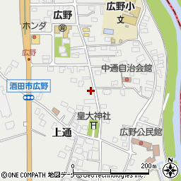 山形県酒田市広野上通133周辺の地図