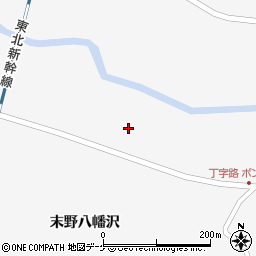 宮城県栗原市金成（末野八幡）周辺の地図