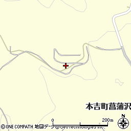 宮城県気仙沼市本吉町菖蒲沢179周辺の地図