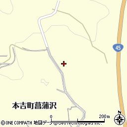 宮城県気仙沼市本吉町菖蒲沢71周辺の地図