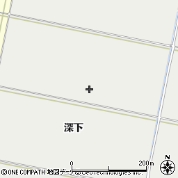 山形県酒田市広野（深下）周辺の地図