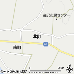 岩手県一関市花泉町金沢北町周辺の地図
