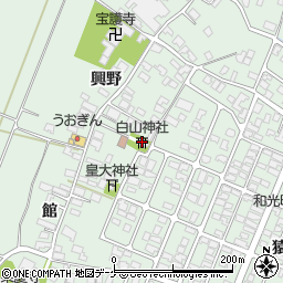 興野公民館周辺の地図