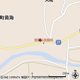 岩手県一関市藤沢町黄海中田周辺の地図
